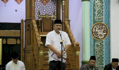 Sekda Sambut Kedatangan Jamaah Haji di Mesjid Al Ikhlas