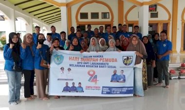 Momentum Hari Sumpah Pemuda yang Ke 94 Tahun, DPD KNPI Labuhanbatu Melakukan Baksos Kepada Masyarakat di Lingkungan Kebun Sayur Sidorejo