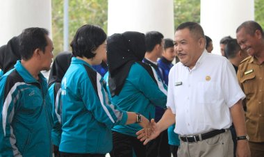 Sekda Lepas Kontingen KORPRI Untuk Mengikuti Porda KORPRI Sumut 