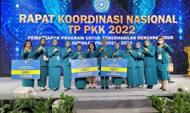 Rapat Koordinasi Nasional TP.PKK, Labuhanbatu ; Mendapat Juara Tiga