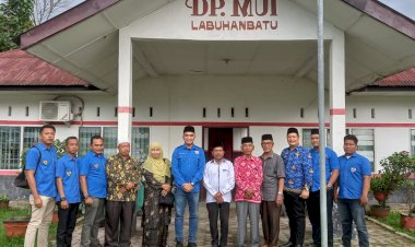 DPD KNPI Labuhanbatu Silaturahmi Ke MUI "Bentuk Hormat Anak Kepada Ayah"