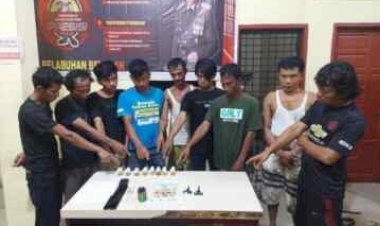 Gerak Cepat Satnarkoba Polres Pelabuhan Belawan,9 Orang Ditangkap.