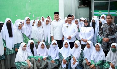 Bupati, Wakil Bupati Hadiri Kegiatan Ramah Tamah Wagubsu Di Ponpes Raudlatul Uluum. Bupati : Ada Rasa Kesejukan Bisa Kita Lihat Daripada Anak-Anak Kita Yang Ada di Pondok Pesantren ini