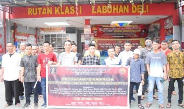 Rutan Kelas I Labuhan Deli Berikan, 26 Orang Warga Binaan Pemasyarakat Dibebaskan.