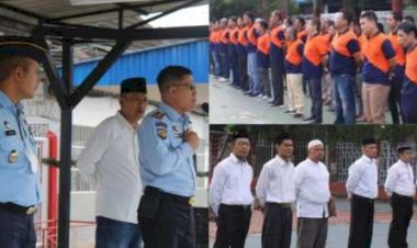 Pimpin Upacara Kesadaran Berbangsa dan Bernegara Karutan Kelas 1Medan