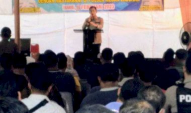 Kapolres Pelabuhan Belawan Josua Tampubolon SH MH Tatap muka Dengan Masyarakat Kerjasama Menciptakan Keamanan Dan Ketertiban