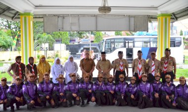 Wakil Walikota Lepas Kontingen Peserta Gerakan Pramuka Lomba Tingkat IV