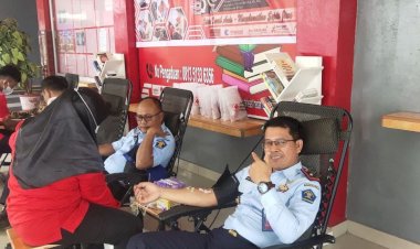 Rutan Kelas 1 Medan Menggelar Kegiatan Donor darah.