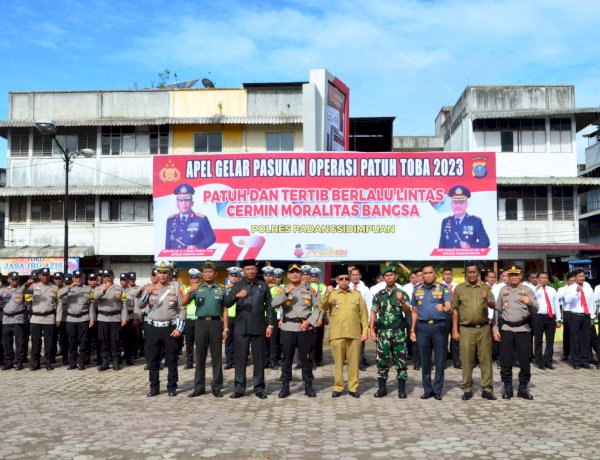 Apel Gelar Pasukan Operasi Patuh Toba 2023 Kota Padangsidimpuan