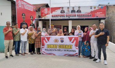 Giat Rutin Jumat Curhat Polresta Deli Serdang Untuk Dengarkan Keluh Kesah Masyarakat