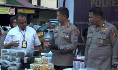 Satresnarkoba Polrestabes Medan Berhasil Amankan Sabu Seberat 363,4 Kg dan Ganja 203,8 kg