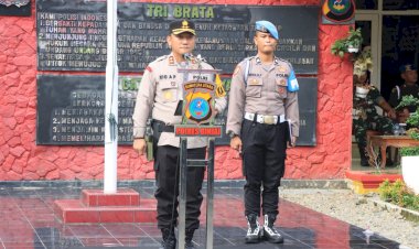 POLRES BINJAI BERSAMA INSTANSI TERKAIT LAKSANAKAN APEL GELAR PASUKAN OPS ZEBRA TOBA-2023