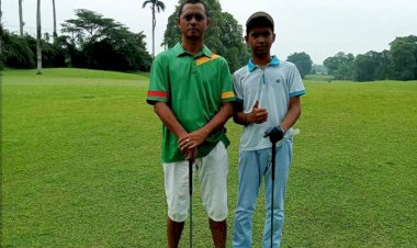 Bayu Golfer Junior Sangat Ingin Menjadi Golfer Handal Dengan Keterbatasan Kemampuan Biaya 