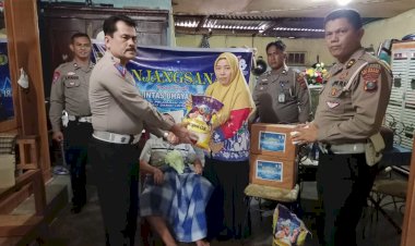 Polresta Deli Serdang Gelar Anjangsana Ke Rumah Anggota Polri Yang Sakit Menahun, Sambut HUT Lantas Bhayangkara ke-68 Sat Lantas