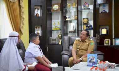 Wali Kota Padangsidimpuan Terima Audensi Siswa SD Teladan 