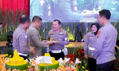 Ditlantas Polda Sumut Gelar Syukuran Hari Lalu Lintas Bhayangkara ke 68 Tahun