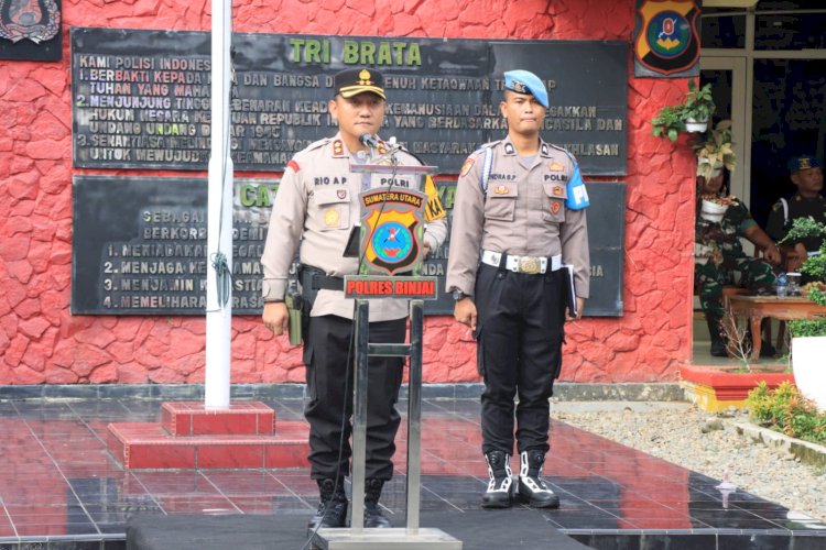 POLRES BINJAI BERSAMA INSTANSI TERKAIT LAKSANAKAN APEL GELAR PASUKAN OPS ZEBRA TOBA-2023