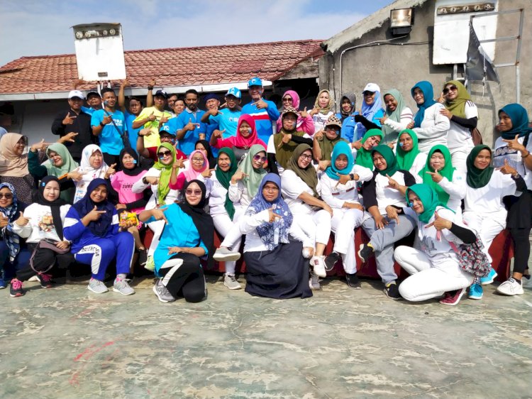 Partai Gelora Indonesia Medan Mengadakan Senam Bergelora