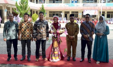 Penyambutan putri batik cilik inteligensia indonesia tahun 2023
