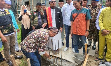 PD II GM FKPPI Sumut Menghadiri acara peletakan batu pertama Pondok Qur’an Al-Muflihun Kec. Hamparan Perak