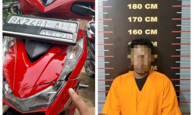 Gara-gara ditagih uang angsuran, suami mengamuk bacok sopeda motor korban