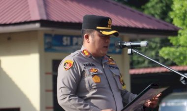 Polres Langkat Gelar Apel Siaga dalam Antisipasi Gangguan Kamtibmas Menyusul Putusan PHPU Presiden dan Wakil Presiden oleh MK