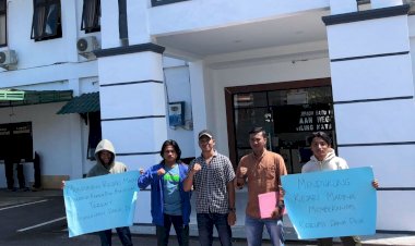 Datangi Kejari Madina, Mahasiswa Minta Kades Bintuas Segera Diperiksa