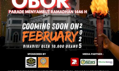 Sambut Ramadhan 1446 Hijriyah, Aliansi Ormas Islam Sumatera Utara Gelar Pawai Obor Bersama