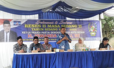 H. Iswanda Ramli, SE Anggota DPRD dan Ketua Fraksi Partai Demokrat Kota Medan, Gelar Reses II di Kelurahan Polonia