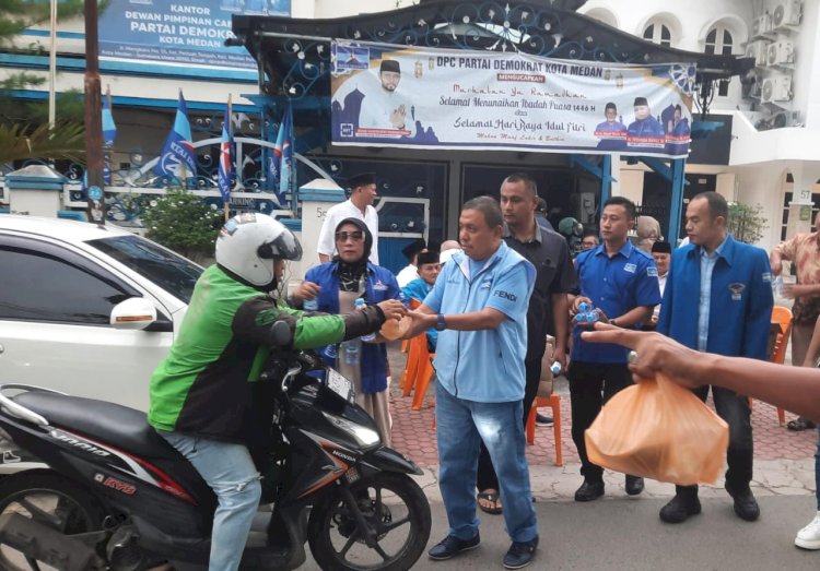 DPC Partai Demokrat Kota Medan Gelar Pembagian Takjil dan Buka Puasa Bersama