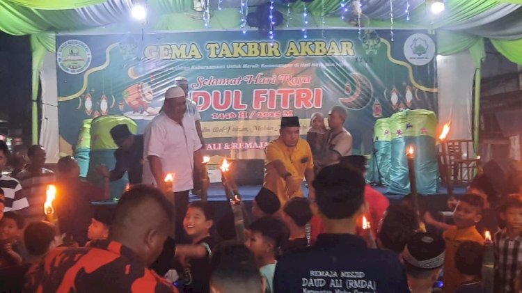 Sambut Idul Fitri, Remaja Masjid Daud Ali Sunggal Adakan Gema Takbir Akbar ke XXVIII