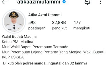 Buruk Rupa Cermin Dibelah, Wabup Madina Kambing Hitamkan Admin Medsos Pribadinya