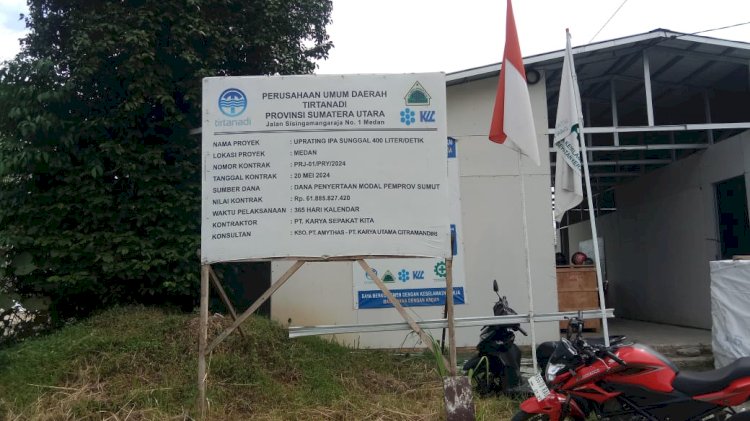 Pembangunan Gedung PDAM Sunggal Diduga Asal-Asalan, Ketua Umum TKN Kompas Nusantara Desak Penegakan Hukum