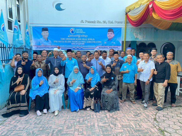 Gelar Halal Bihalal, DPW Partai Gelora Sumut Optimis Tingkatkan Jumlah Kursi Legislatif di 2029