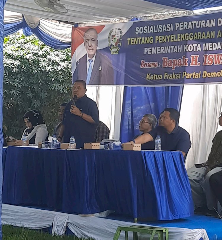 Ketua Fraksi Partai Demokrat DPRD Medan Iswanda Ramli Gelar Sosperda No. 3 Tahun 2021 tentang Penyelenggaraan Administrasi Kependudukan di Kecamatan Medan Petisah