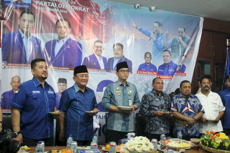 DPC Partai Demokrat Kota Medan Peringati HUT Demokrat Secara Sederhana, Dihadiri Tokoh-Tokoh Sumatera Utara