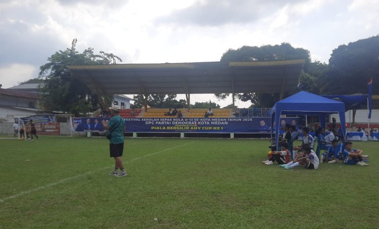 4 Tim Terbaik Lolos ke Semifinal Festival SSB U-13 Piala Bergilir AHY CUP 1 DPC Partai Demokrat Kota Medan