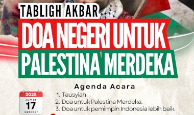 Aliansi Ormas Islam Pembela Masjid Sumatera Utara Gelar Tabligh Akbar dan Doa Untuk Palestina Merdeka