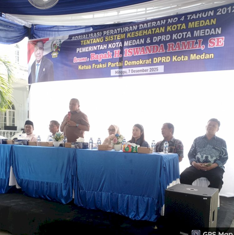 Ketua Fraksi Partai Demokrat Iswanda Ramli Terima Keluhan Warga Pasca Banjir di Jl. Murai, Medan Sunggal