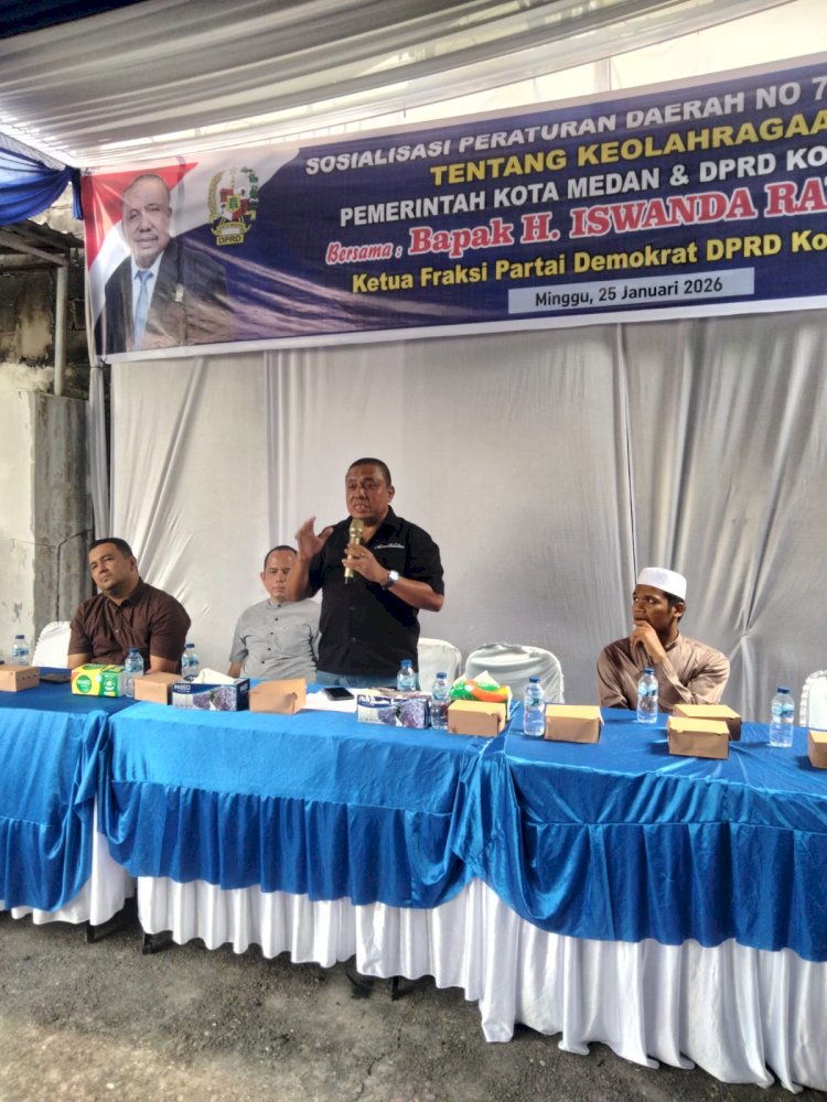 Sosialisasi Perda No. 7 Tahun 2022 di Jl. Abdul Hakim Gg. Mustika, Iswanda Ramli Kagum Prestasi Olahraga Masyarakat Tanjung Sari