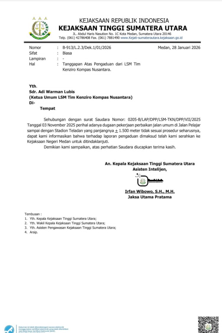 Diduga Proyek Jalan Pelajar–Stadion Teladan Rp7,5 Miliar Sarat Penyimpangan, Adi Lubis Desak APH Bongkar Dugaan Pelanggaran RAB dan SPK