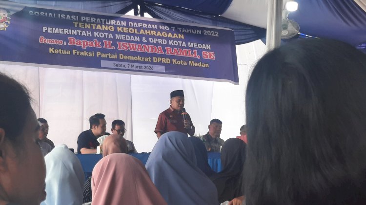 Iswanda Ramli Gelar Sosperda Keolahragaan, Serap Keluhan Fasilitas Olahraga Rusak di Kebun Bunga Medan