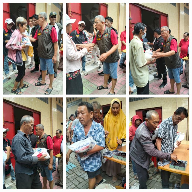 2000 karung beras digelontorkan, warga medan tembung membludak diserbu bantuan